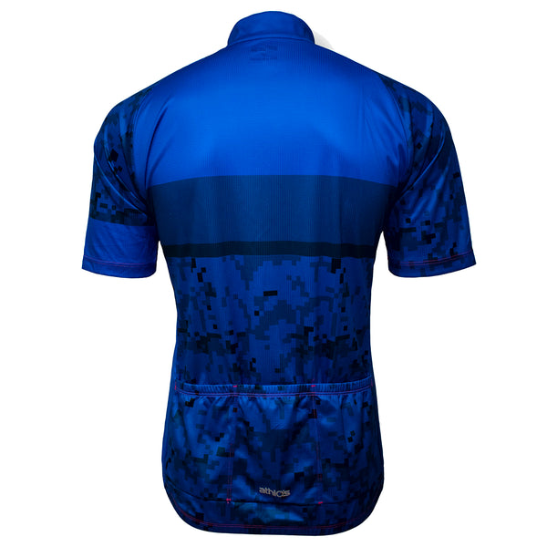 Men's Blue Camo Squad One Cycling Jersey
